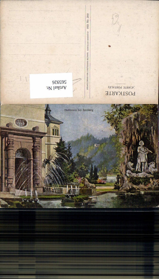 565926, Artist Ak T. Guggenberger Salzburg Hellbrunn Palace Water Features Fountain