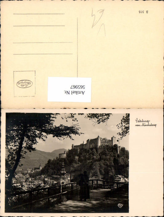 565967, Photo Ak Salzburg v. Mönchsberg Mönch Festung Hohensalzburg pub Cosy B 335