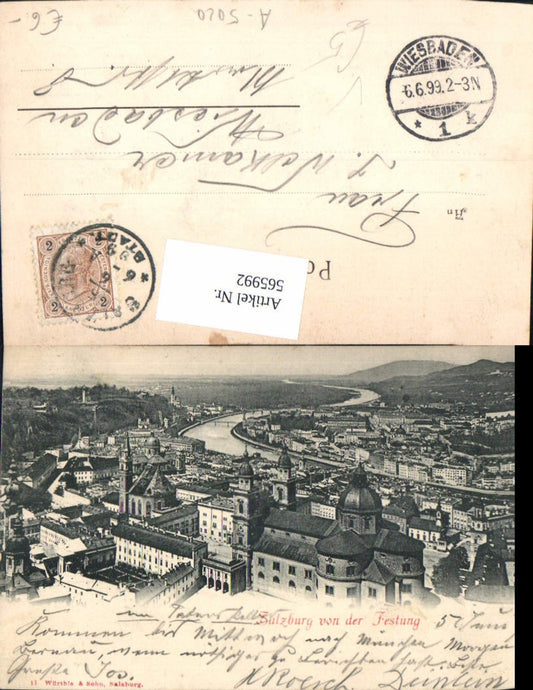 565992, Salzburg vd Festung pub Würthle u. Sohn 11