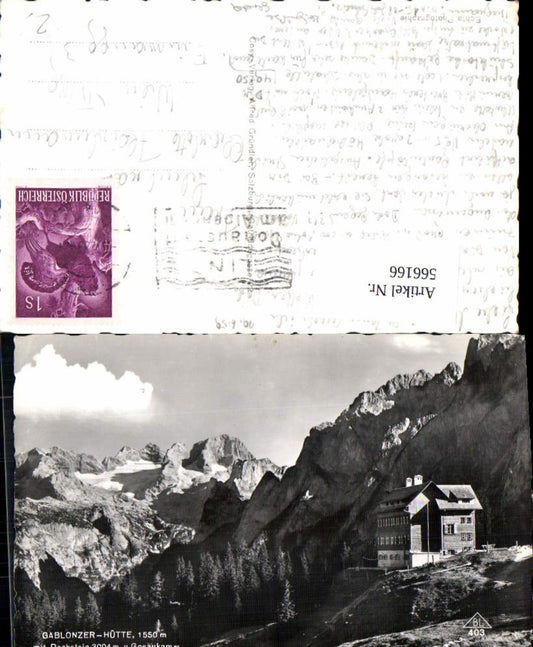 566166,Gablonzerhütte Gosau Dachstein