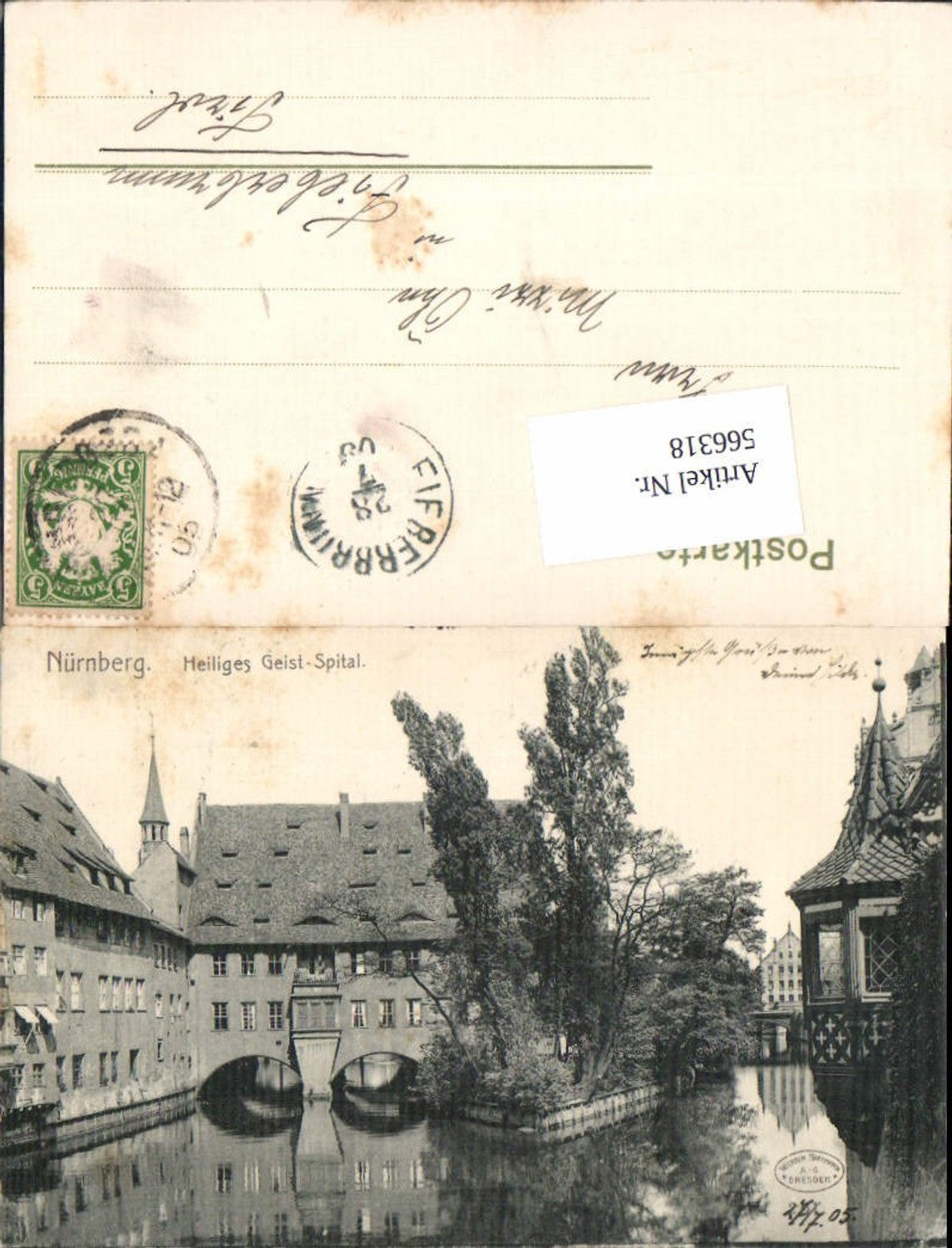 566318,Nürnberg Heiliges Geist Spital 1905 pub Wilhelm Hoffmann