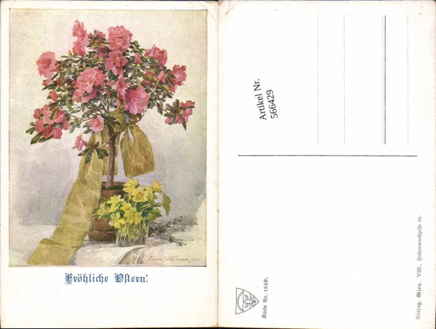 566429,Künstler AK Hans Götzinger Ostern pub Deutscher Schulverein 1549