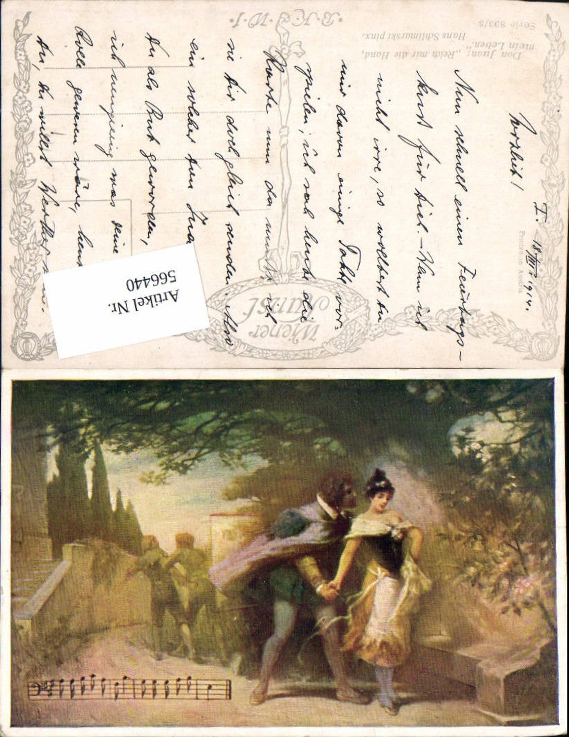 566440,Künstler AK Hans Schlimarski Liedkarte Noten pub B.K.W.I. 893-3