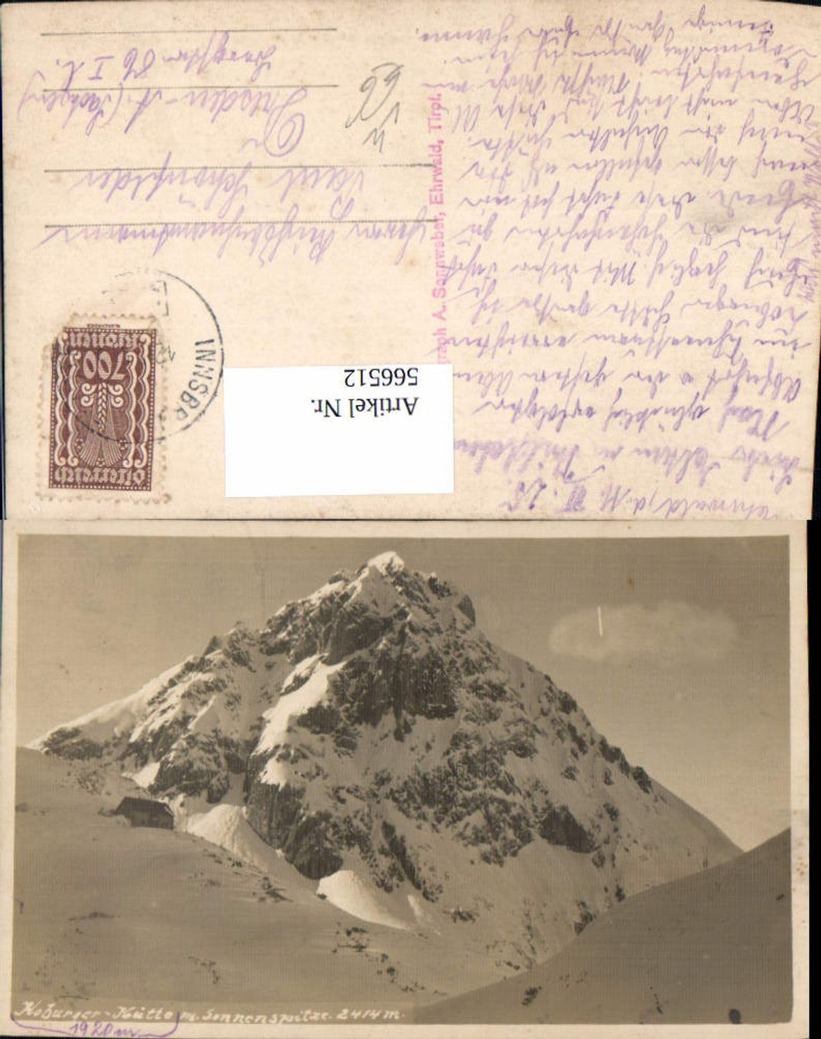 Alte Ansichtskarte – Old Postcard