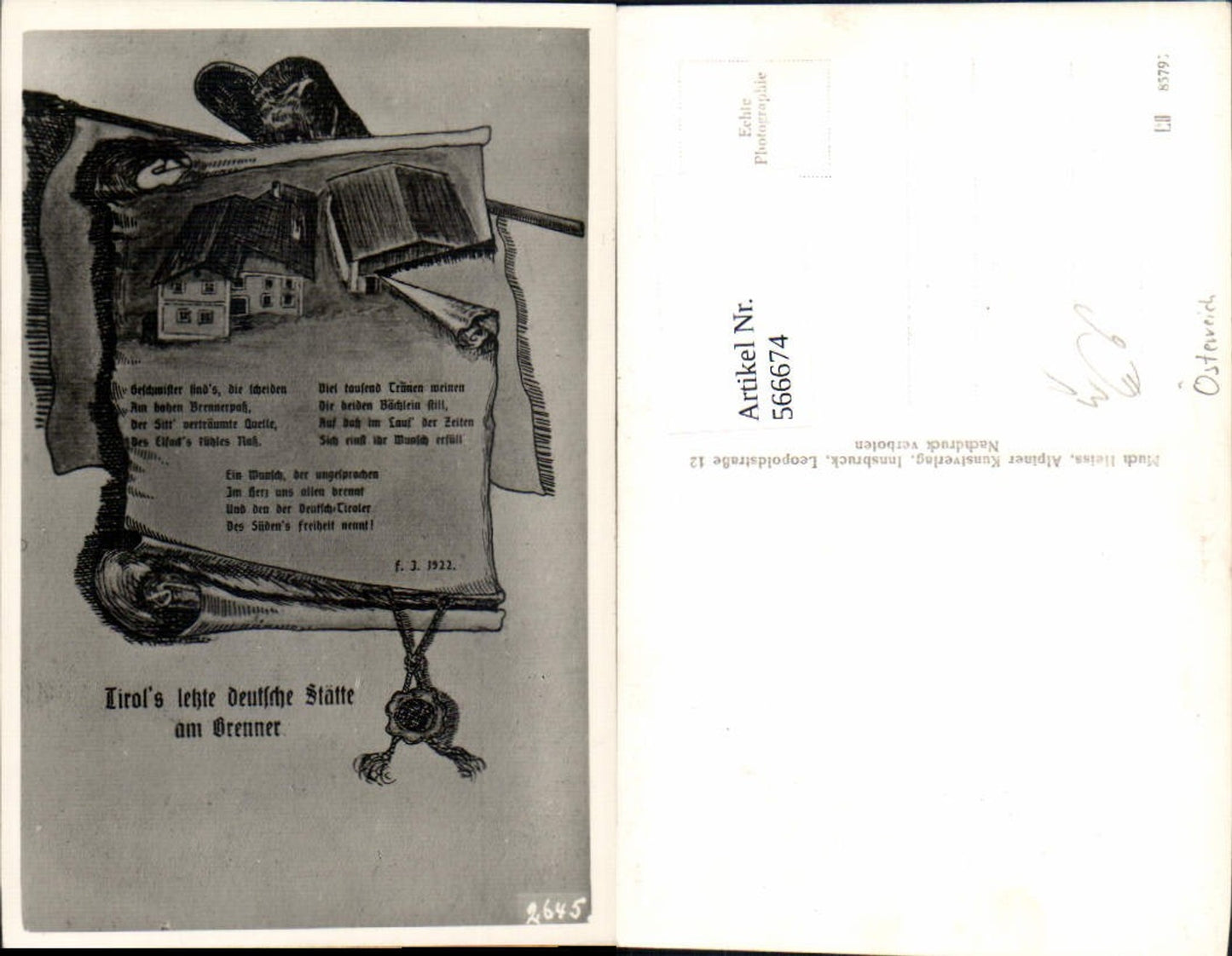 Alte Ansichtskarte – Old Postcard