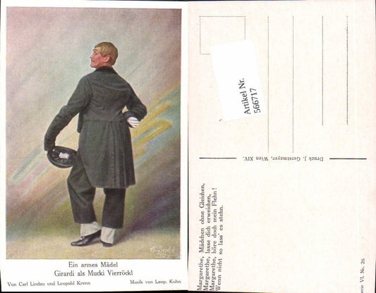 566717,Alexander Girardi Mucki Vierröckl Ein armes Mädel
