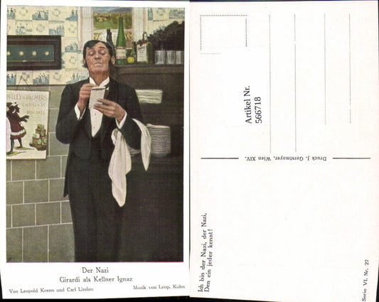 566718,Alexander Girardi Der Kellner Ignaz
