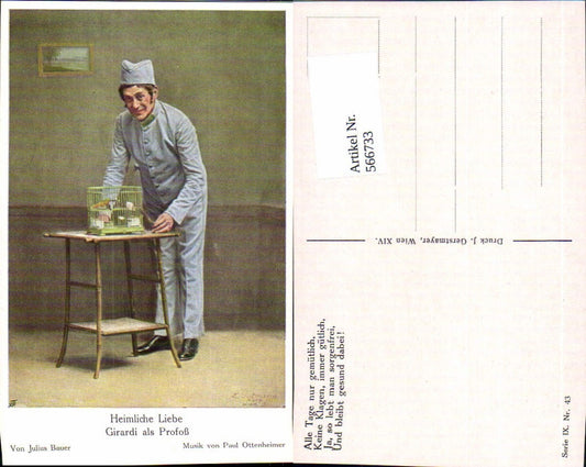 566733,Alexander Girardi Profoß Vogelkäfig Vogel Käfig