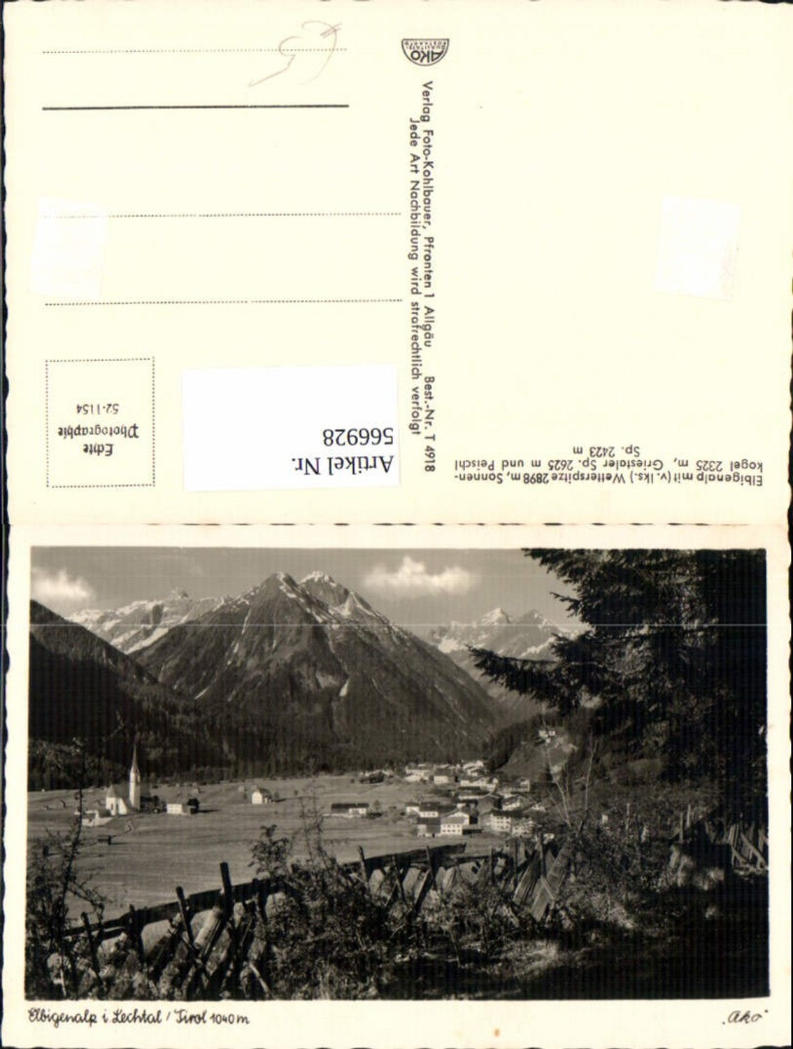 Alte Ansichtskarte – Old Postcard