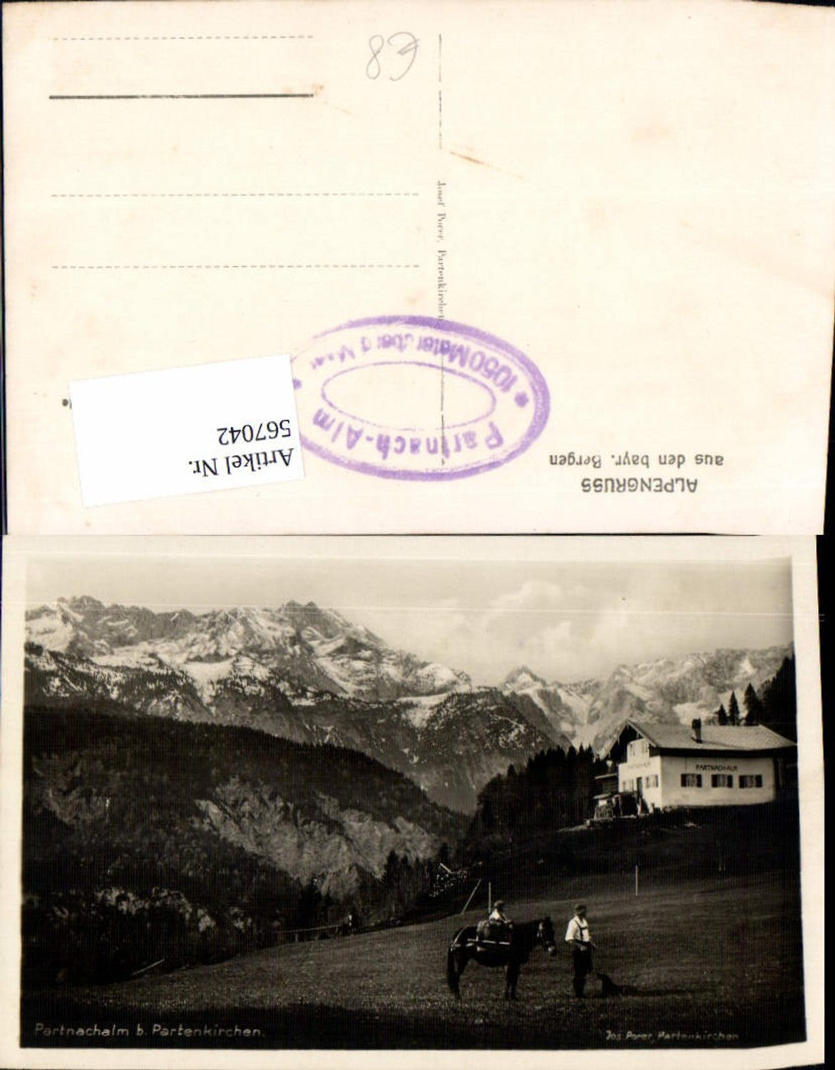 567042,Partnachalm bei Partenkirchen Garmisch Pferd Leute