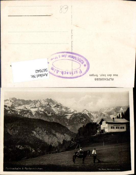 567042,Partnachalm bei Partenkirchen Garmisch Pferd Leute