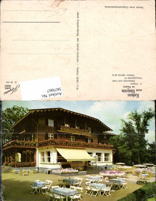 567067,Königstein im Taunus Restaurant Hotel  Cafe Hoppe