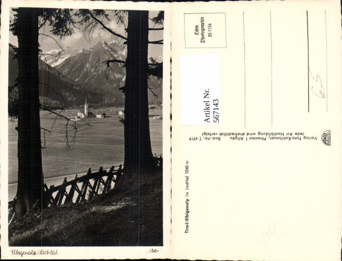 Alte Ansichtskarte – Old Postcard