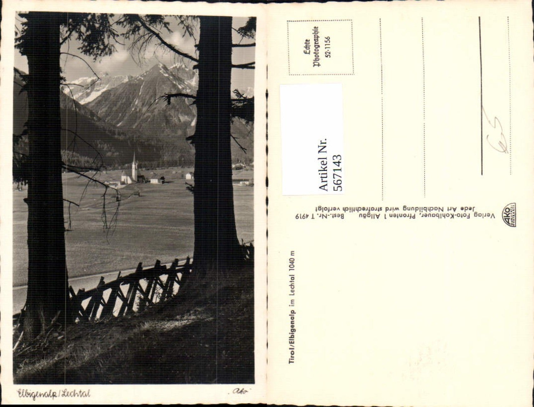 Alte Ansichtskarte – Old Postcard