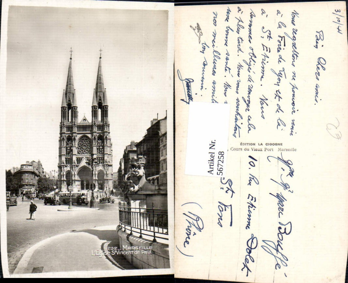 567258,Marseille L Eglise St Vincent de Paul Kirche