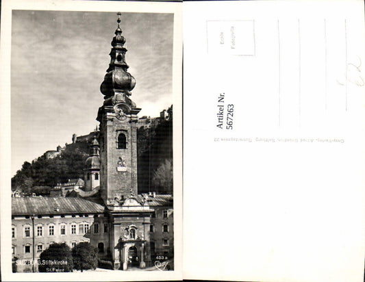 567263,Foto Ak Salzburg Stiftskirche St Peter Kirche pub Cosy 453a