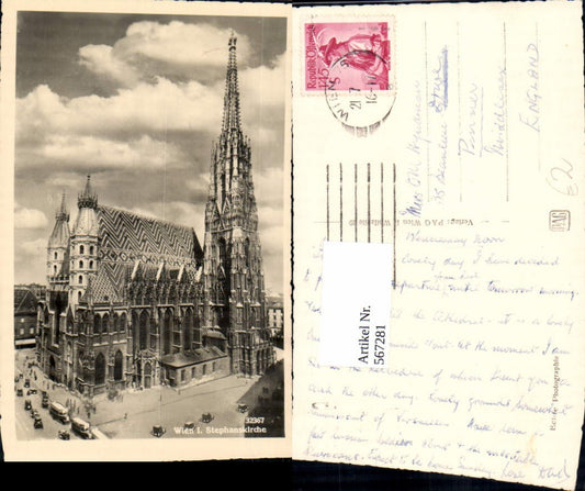 567281,Foto Ak Wien Vienna Stephansdom Dom