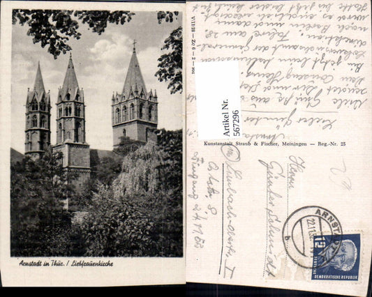 567296,Arnstadt in Thüringen Liebfrauenkirche Kirche