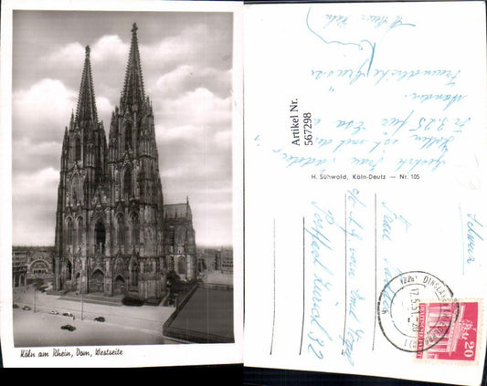567298,Köln a. Rhein Dom Westseite