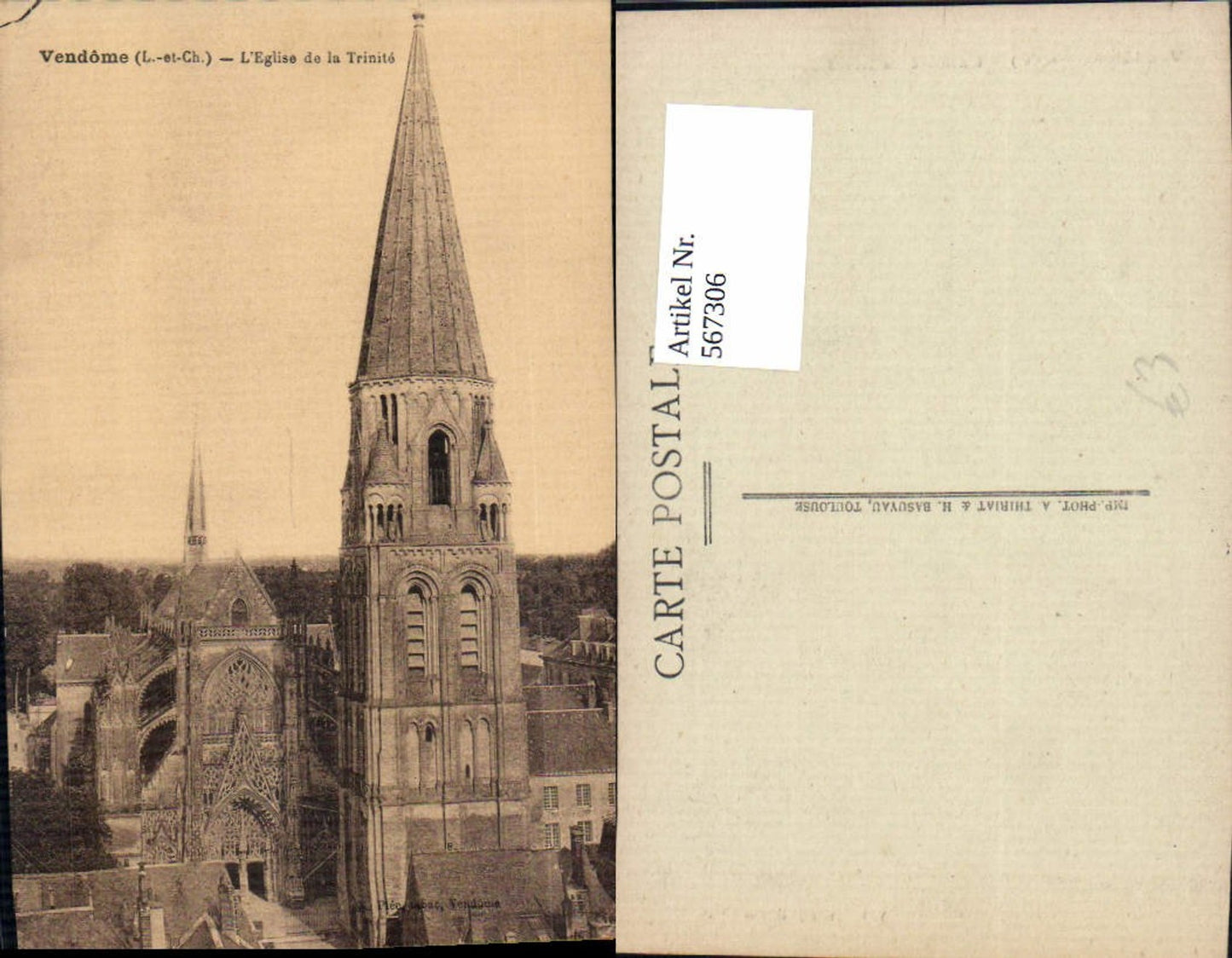 567306,Vendome L Eglise de la Trinite Kirche