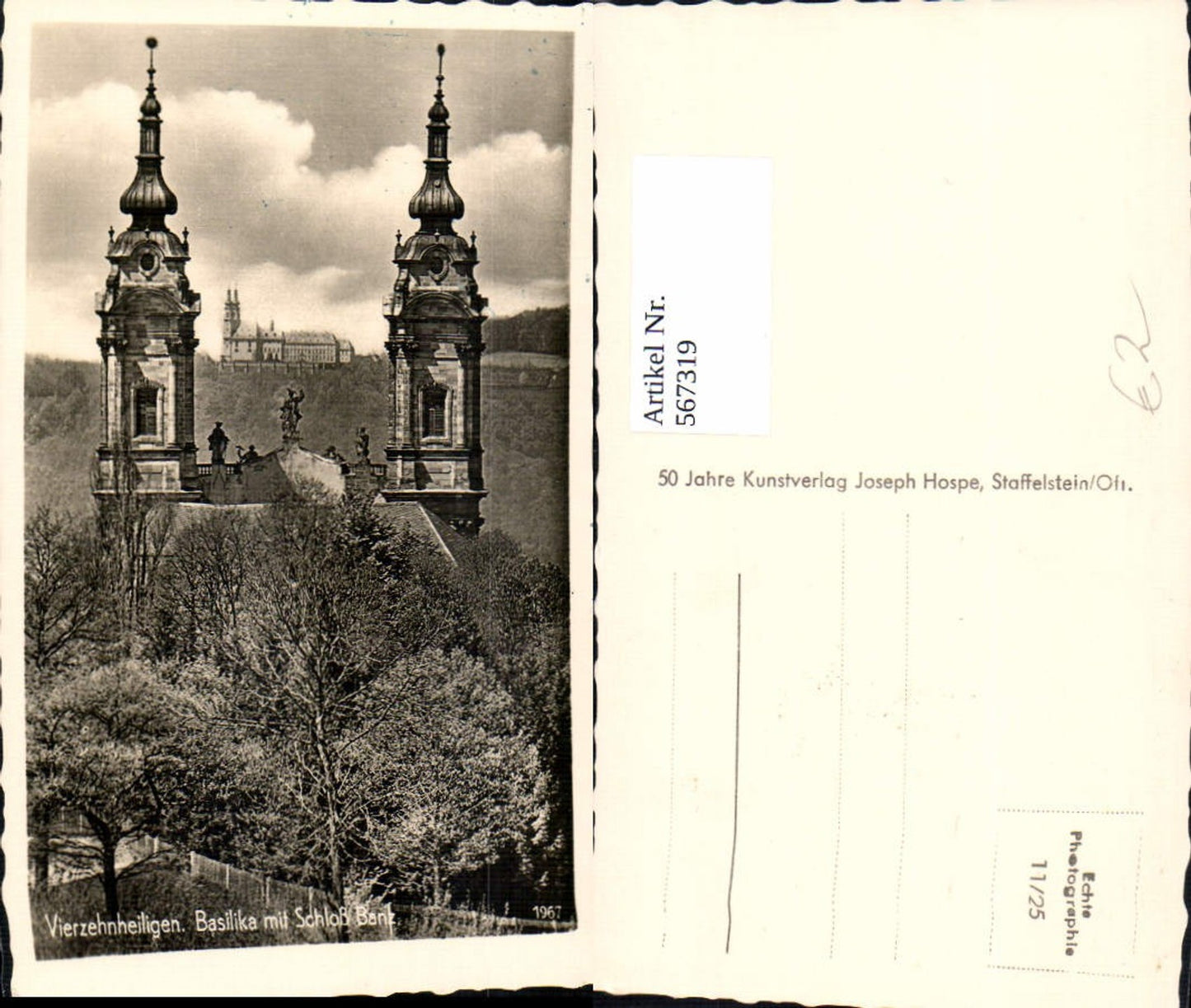 567319,Bad Staffelstein Basilika Vierzehnheiligen u. Schloß Banz
