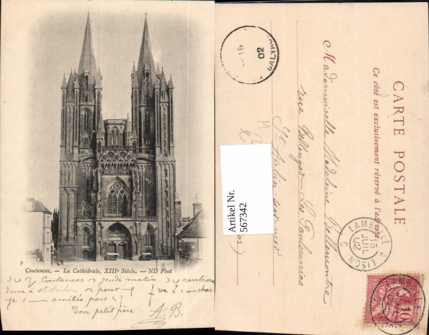 567342,Coutances La Cathedrale Kathedrale Kirche