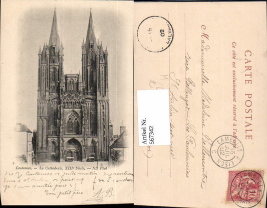 567342,Coutances La Cathedrale Kathedrale Kirche