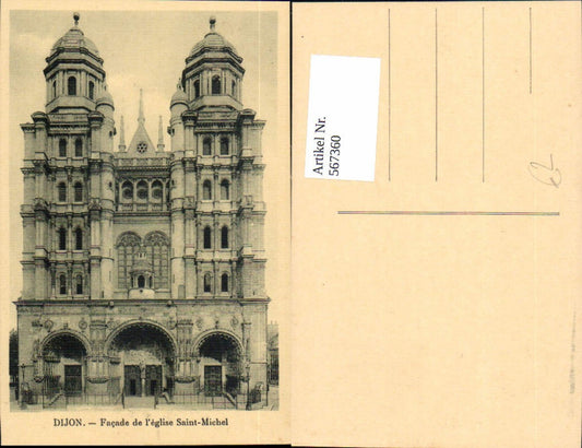 567360,Dijon Facade de l Eglise Saint-Michel Kirche