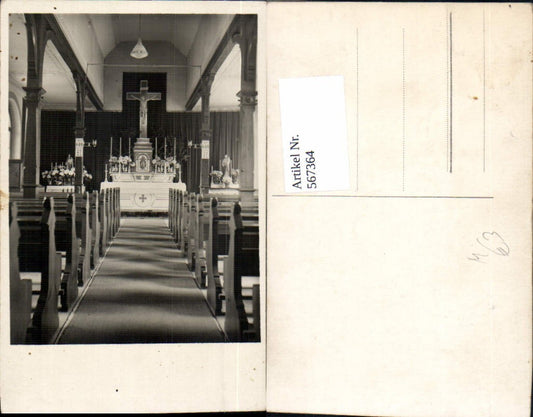 567364,Foto Ak Ansicht Kirche Innen Altar