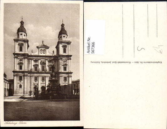 567366,Salzburg Dom Vorderansicht