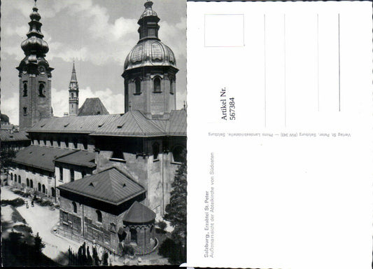 567384,Salzburg Erzabtei St Peter Außenansicht d. Abteikirche v. Südosten
