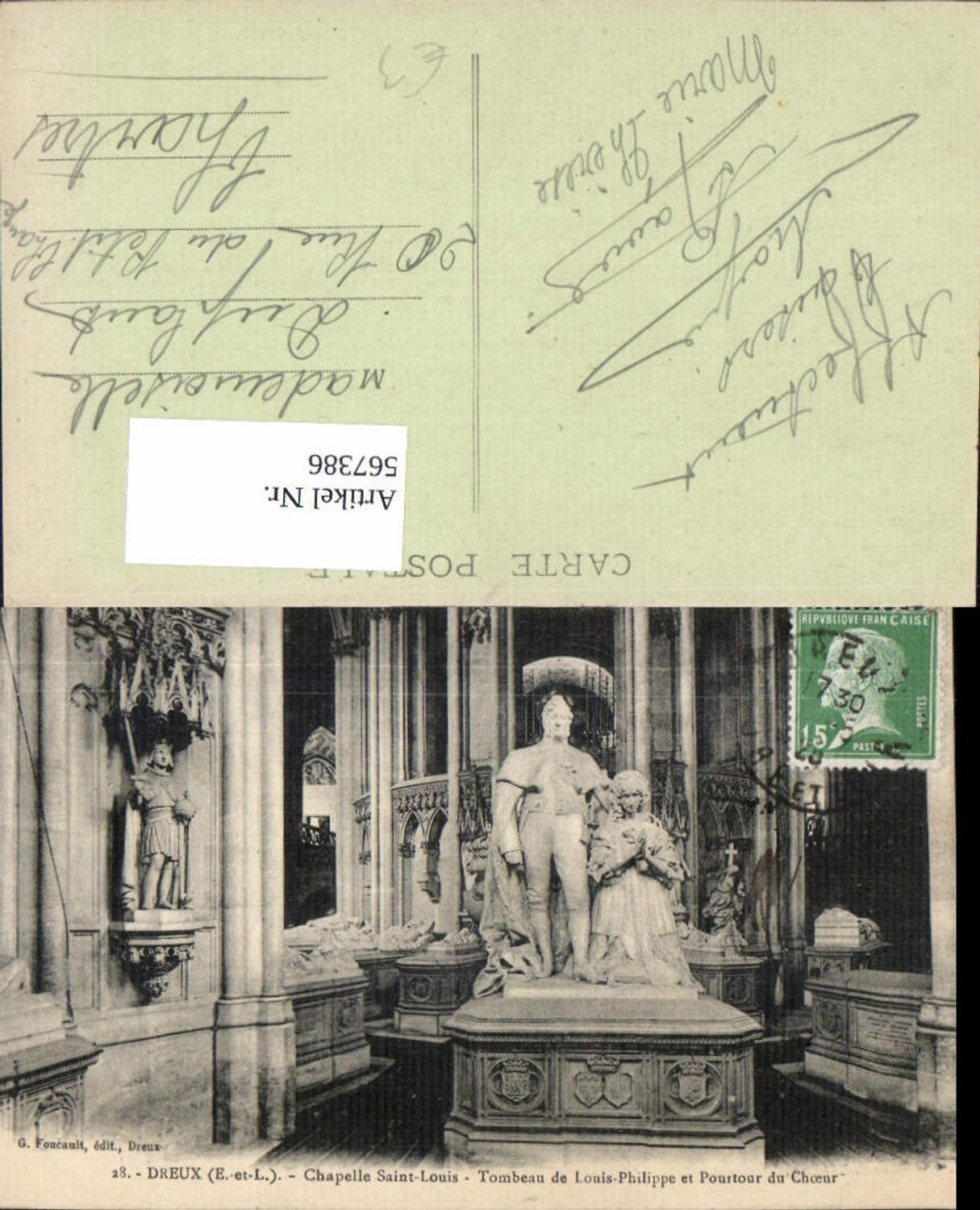 567386,Dreux La Chapelle Saint-Louis Kirche Tombeau d Louis-Philippe et Pourtour du Choeur Grab Sarg Gruft