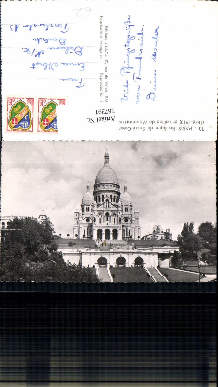 567391,Paris Basilique du Sacre-Coeur et colline de Montmartre Basilika