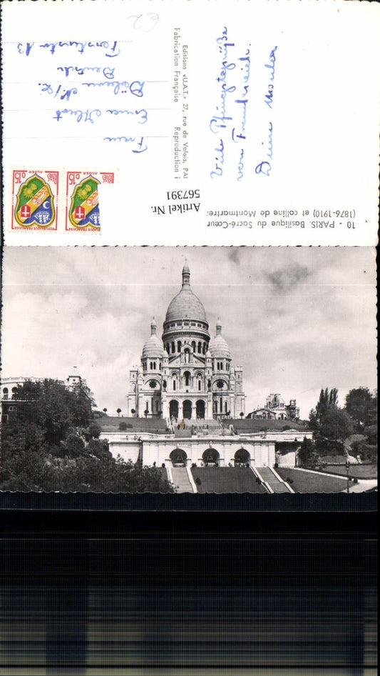 567391,Paris Basilique du Sacre-Coeur et colline de Montmartre Basilika