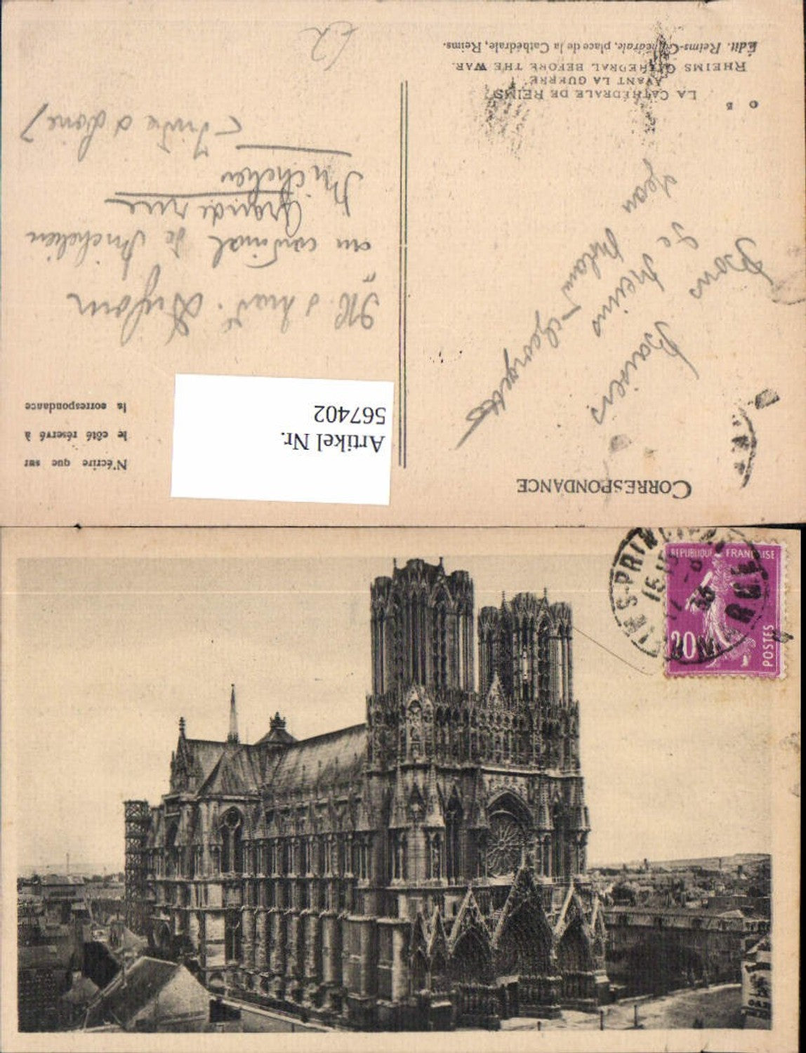567402,Reims La Cathedrale Kathedrale Kirche