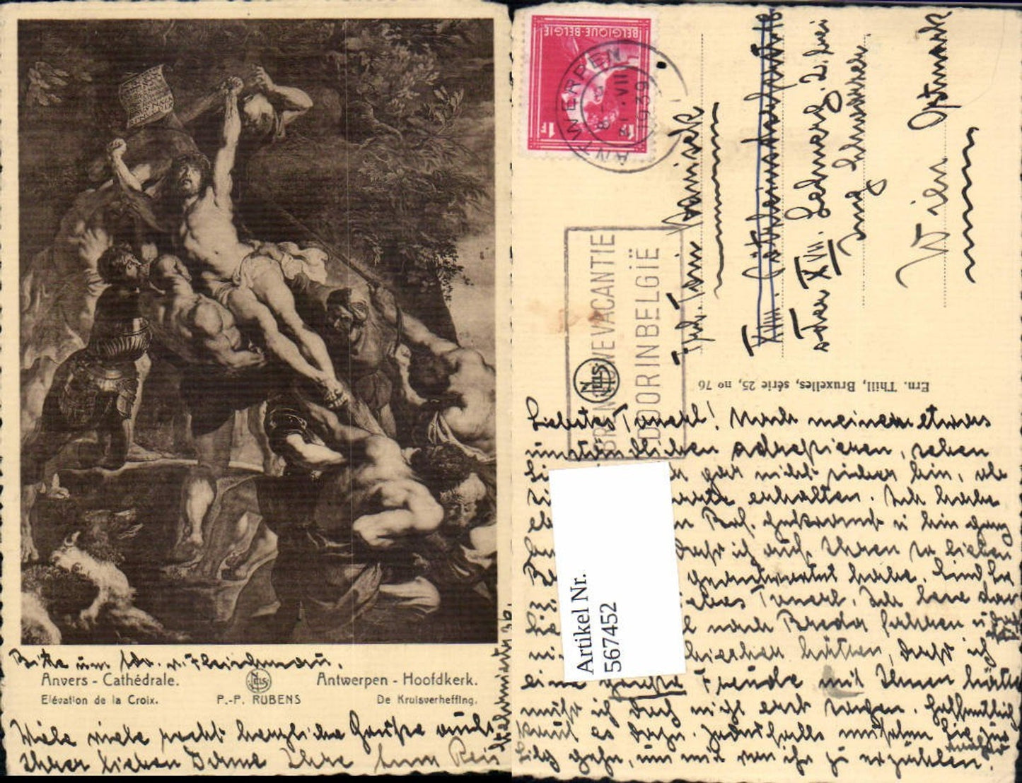 567452,Künstler AK Religion Jesus am Kreuz P. Rubens