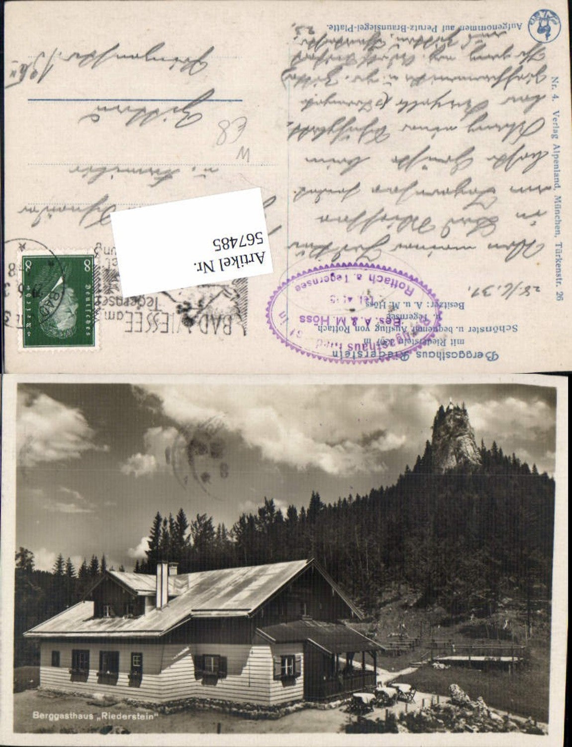 567485,Gasthaus Riederstein b. Rottach am Tegernsee Egern LK Miesbach