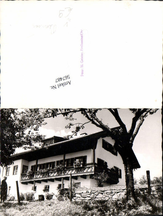 567487, Photo-AK Freilassing Pension pub H. Geister