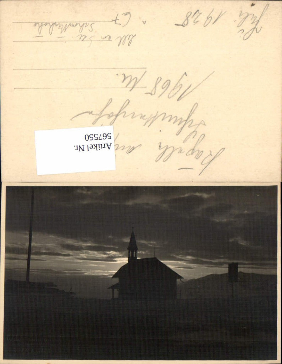 567550,Foto-AK Zell am See Schmittenhöhe Kapelle