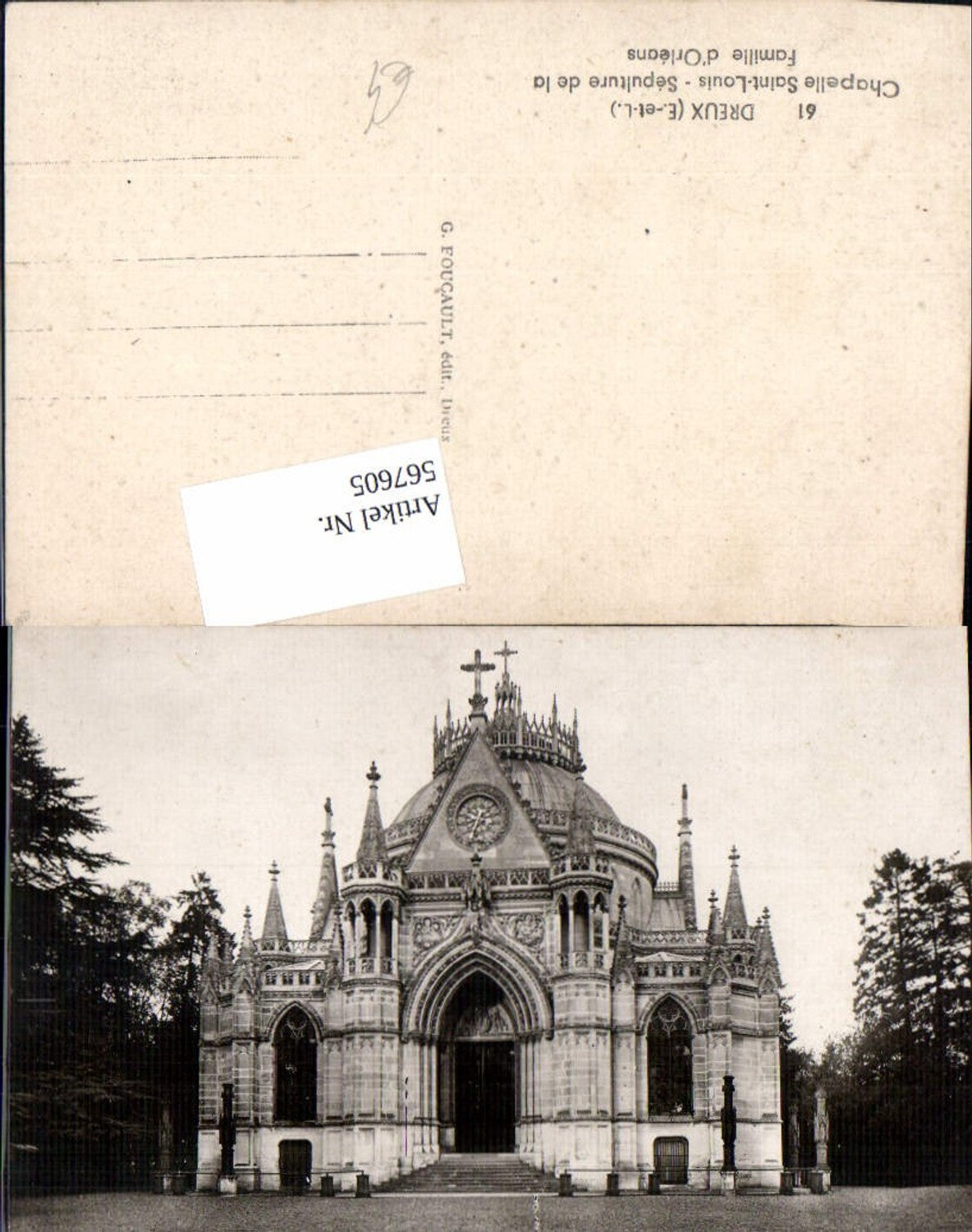 567605,Foto Ak Dreux Chapelle Saint-Louis Sepulture de la Familie d Orleans