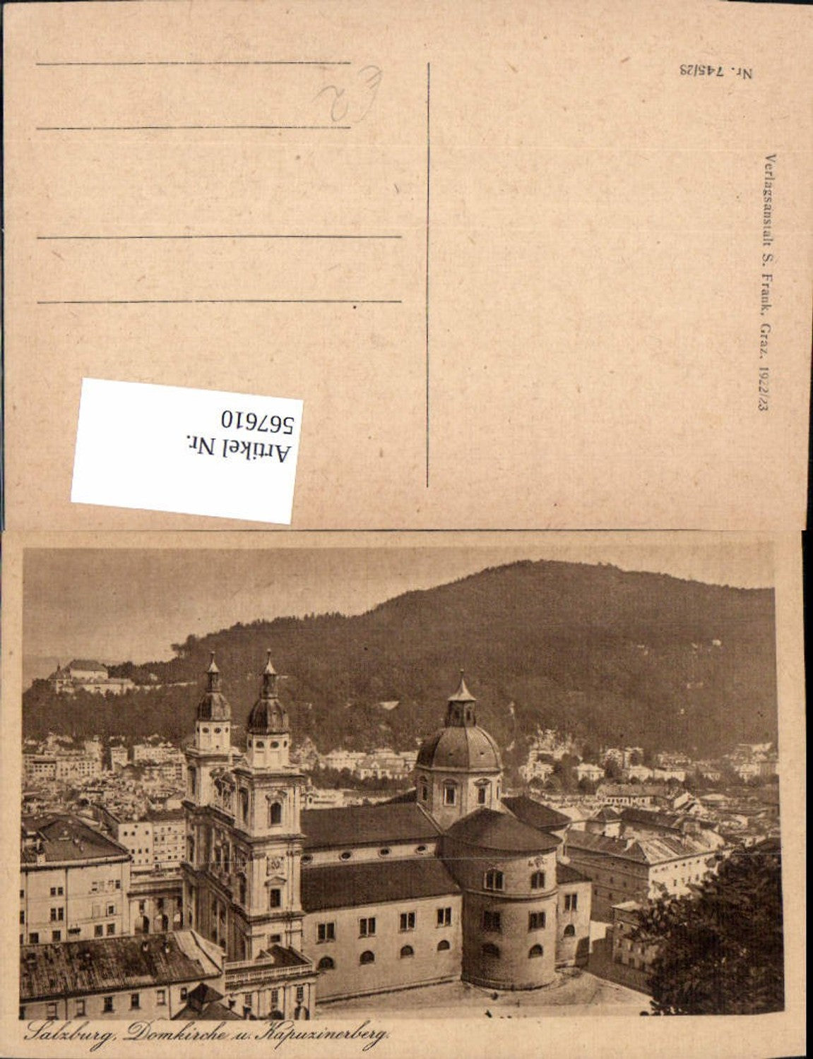 567610,Salzburg Domkirche Dom u. Kapuzinerberg