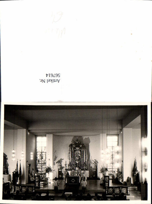567614,Foto Ak Kirche Innenansicht m. Hl. Messe Priester Pfarrer Religion