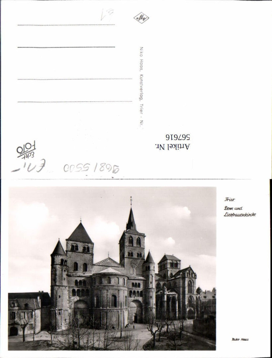 567616,Foto Ak Trier Dom u. Liebfrauenkirche