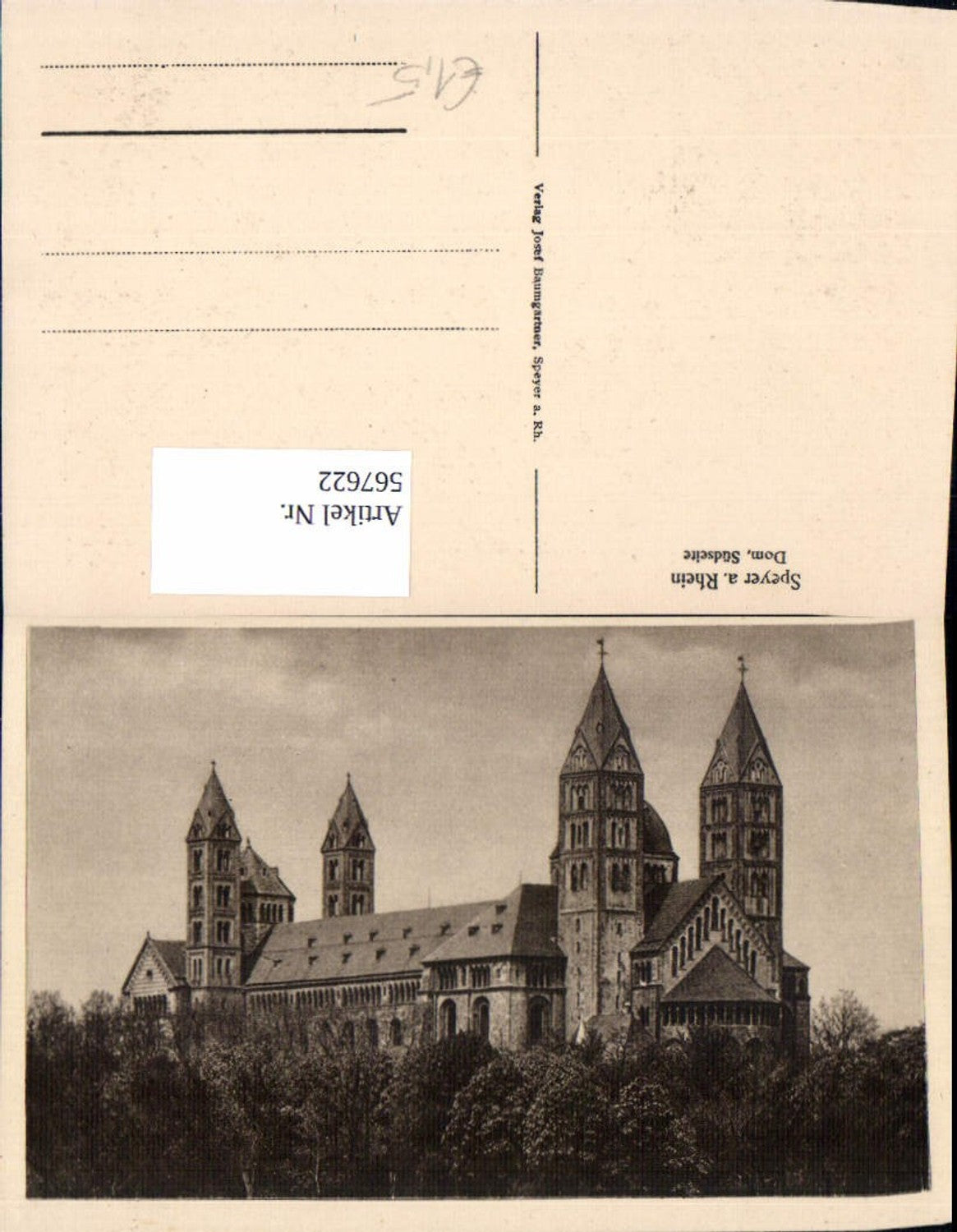 567622,Speyer a. Rhein Dom Südseite