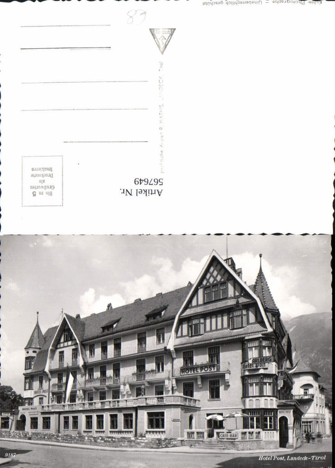 Alte Ansichtskarte – Old Postcard