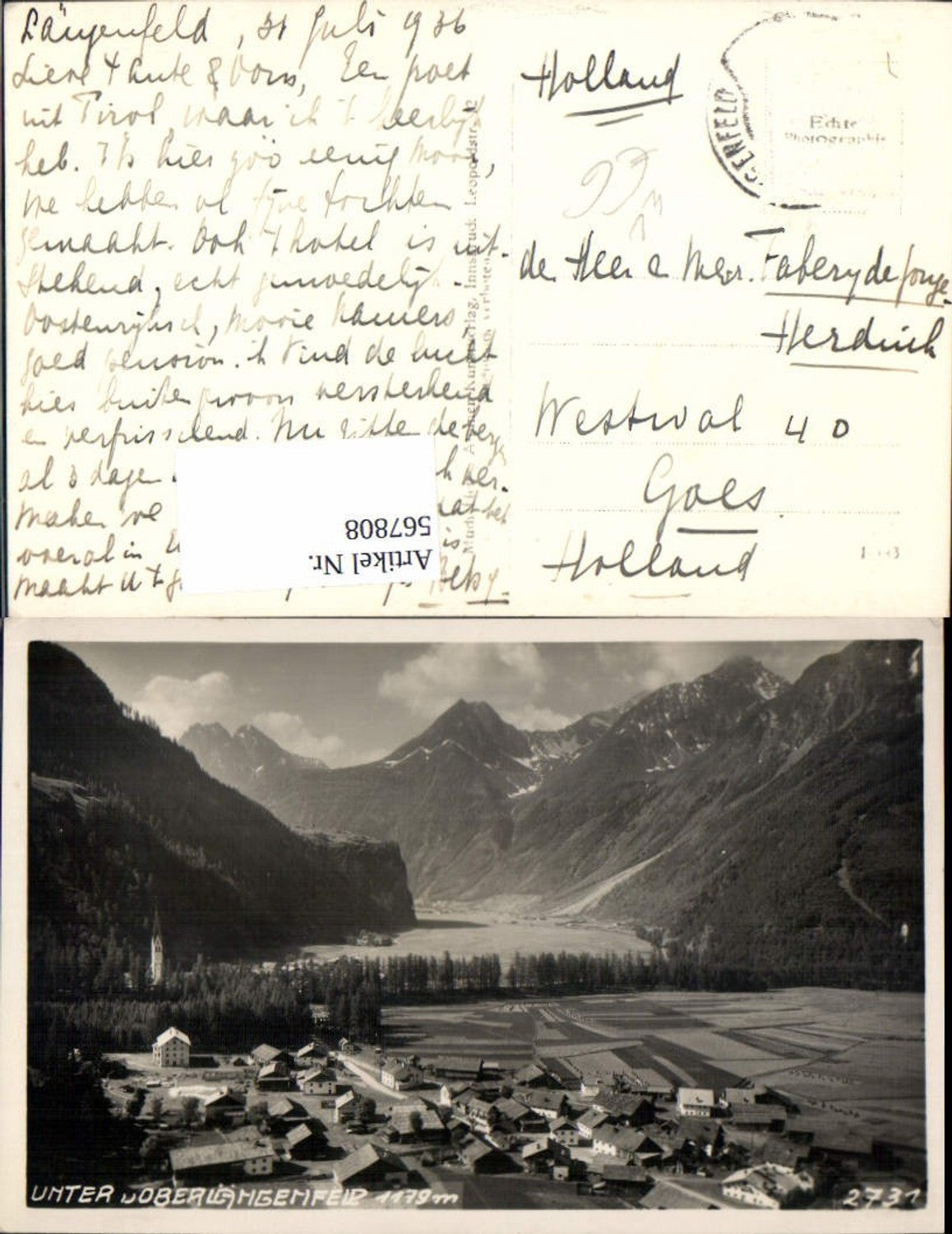 Alte Ansichtskarte – Old Postcard