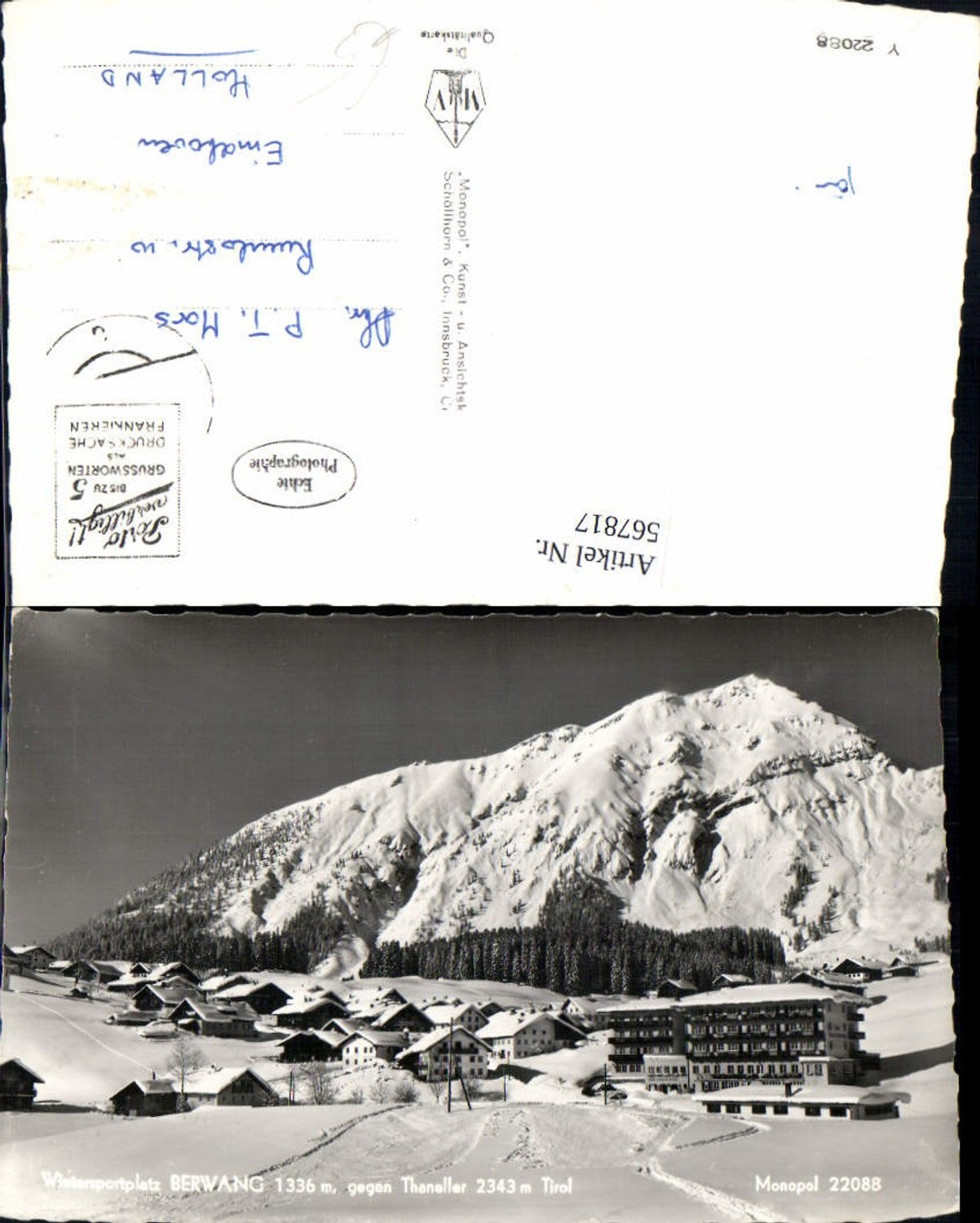 Alte Ansichtskarte – Old Postcard