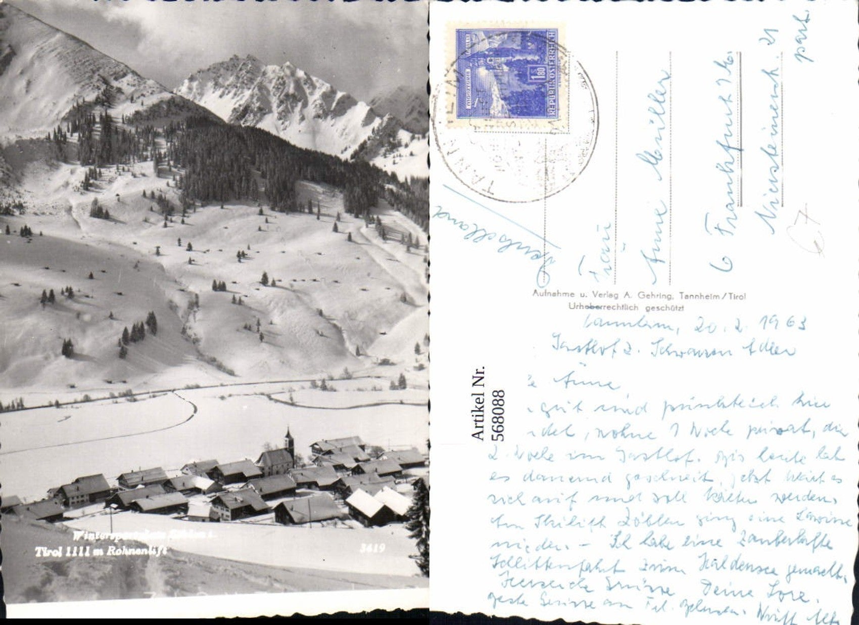 Alte Ansichtskarte – Old Postcard