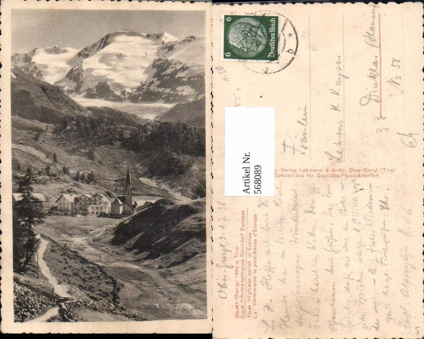 Alte Ansichtskarte – Old Postcard