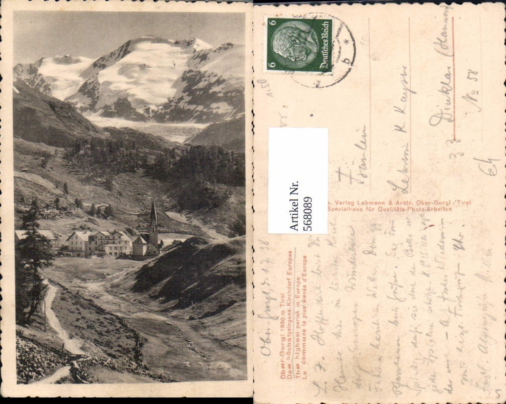 Alte Ansichtskarte – Old Postcard